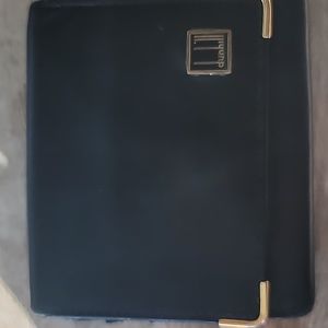 Dunhill Coin Case Logo Plate Leather Authentic used
